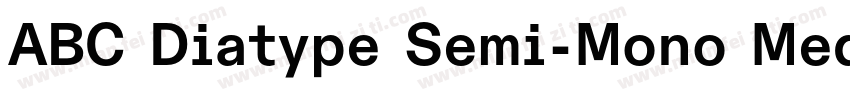 ABC Diatype Semi-Mono Medium字体转换